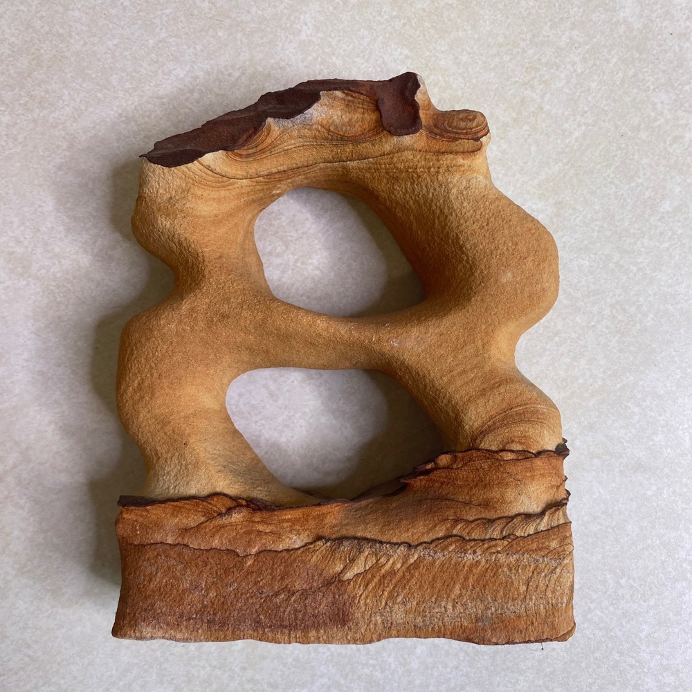 Natural Sandstone Abstract Rock Arch Sculpture Organic‎ USA Sedimentary "8" Sand